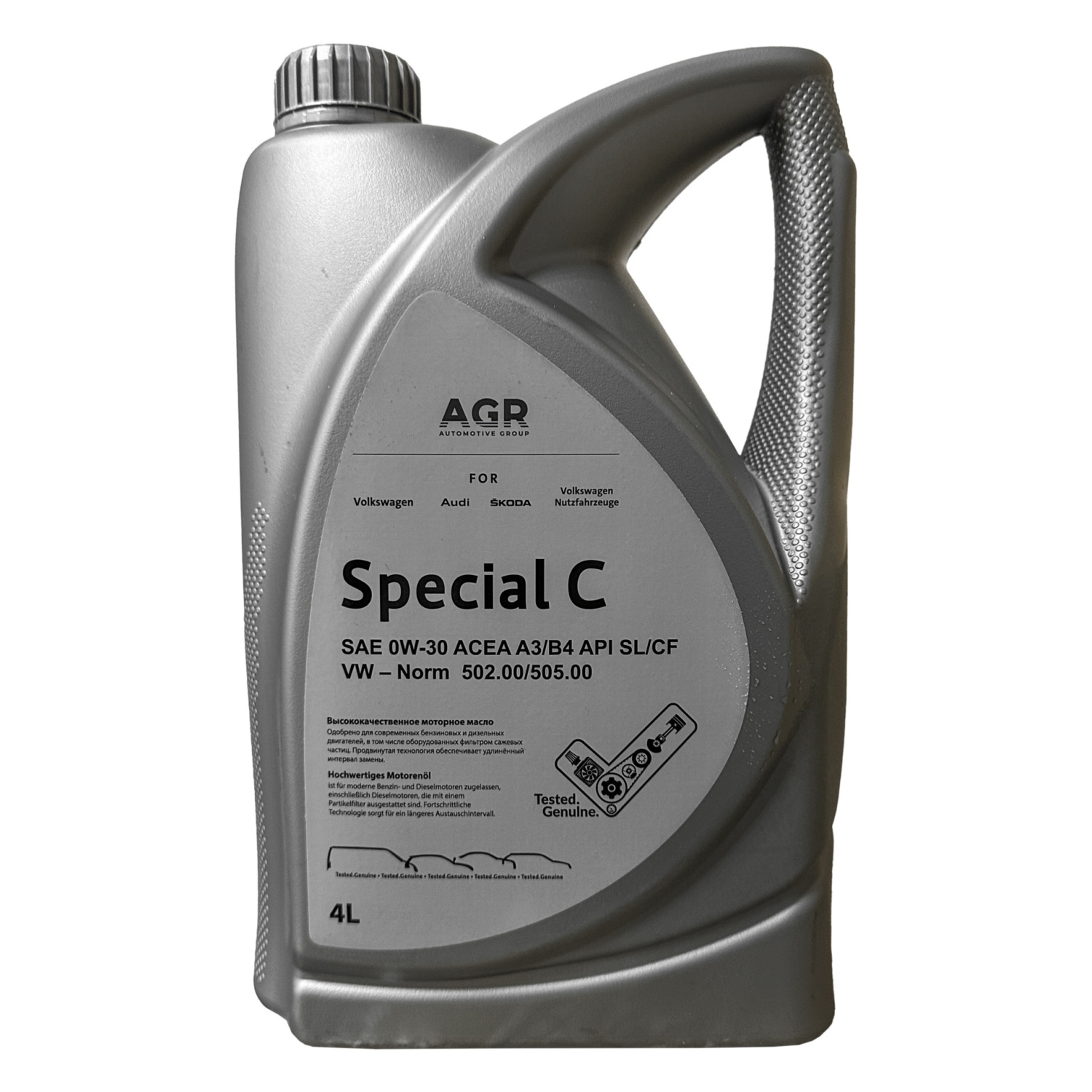 AGR Special C 0W-30 API SL/CF ACEA A3/B4 4л