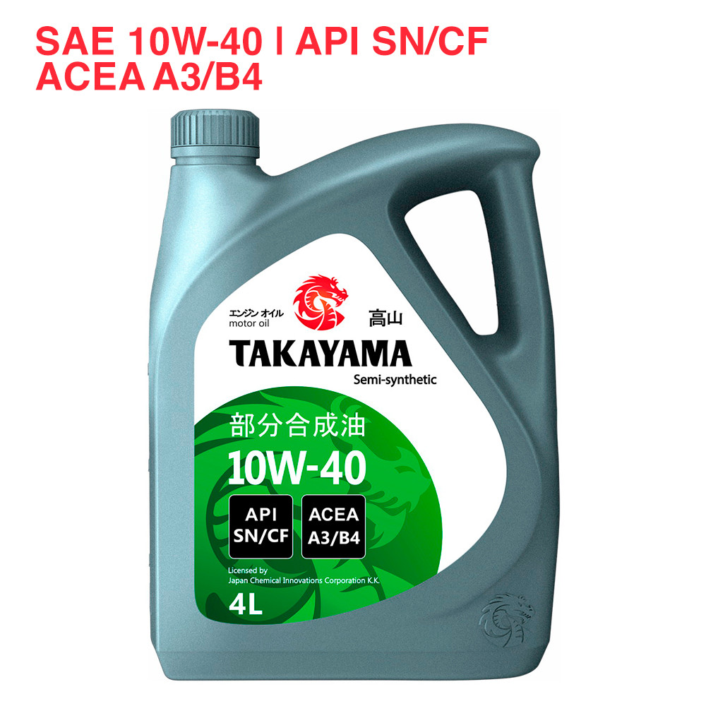 TAKAYAMA SAE 10W-40 API SN/CF ACEA A3/B4 4л пластик