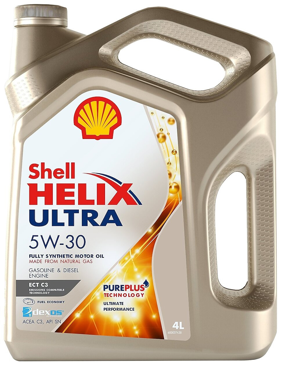 Моторное масло синтетика Shell Helix Ultra ECT С3 API SN 5W-30 4L