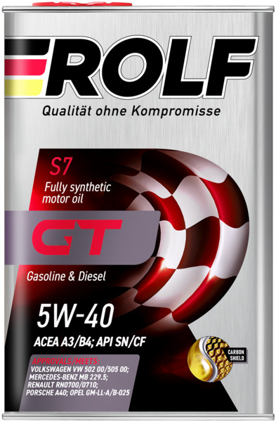 ROLF GT SAE 5W-40 API SN/CF ACEA A3/B4 4л металл