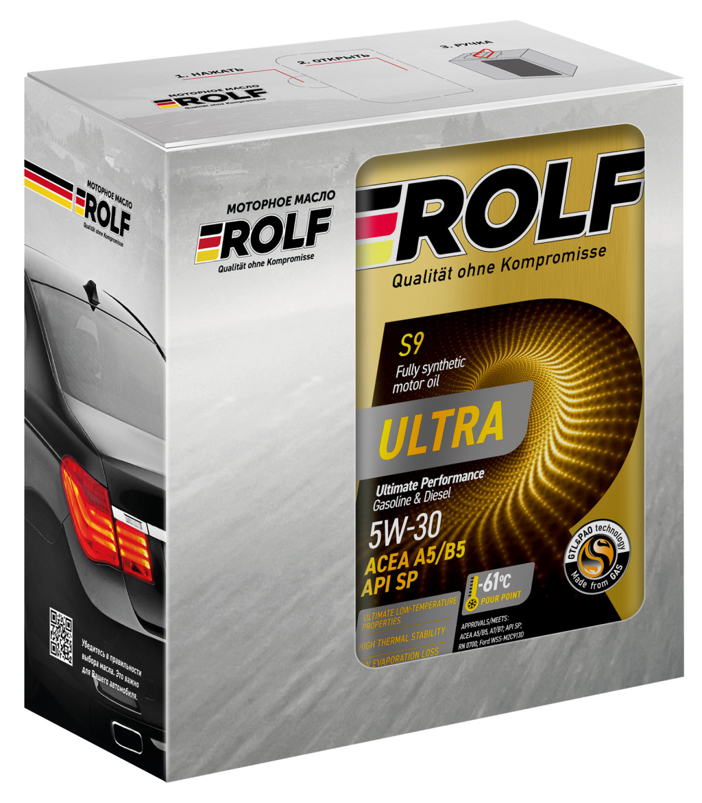 ROLF Ultra 5W-30 A5/B5 SP металл Акция 4+1