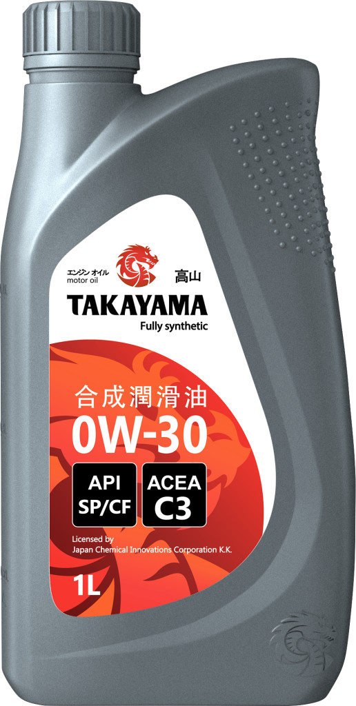 TAKAYAMA SAE 0W-30 API SP/CF ACEA C3 1л пластик