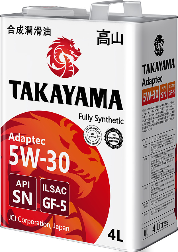 TAKAYAMA Adaptec SAE 5W-30 API SN ILSAC GF-5 4л металл