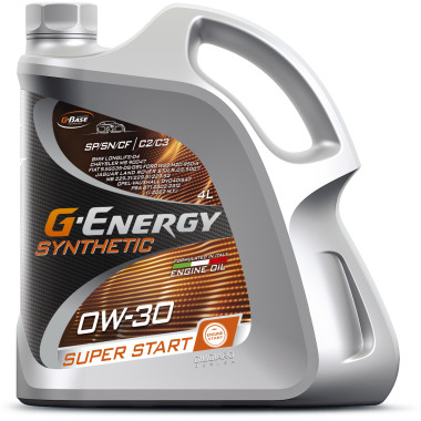 G-Energy Synthetic Super Start 0W-30 ACEA C2/C3 API SP/CF 4л