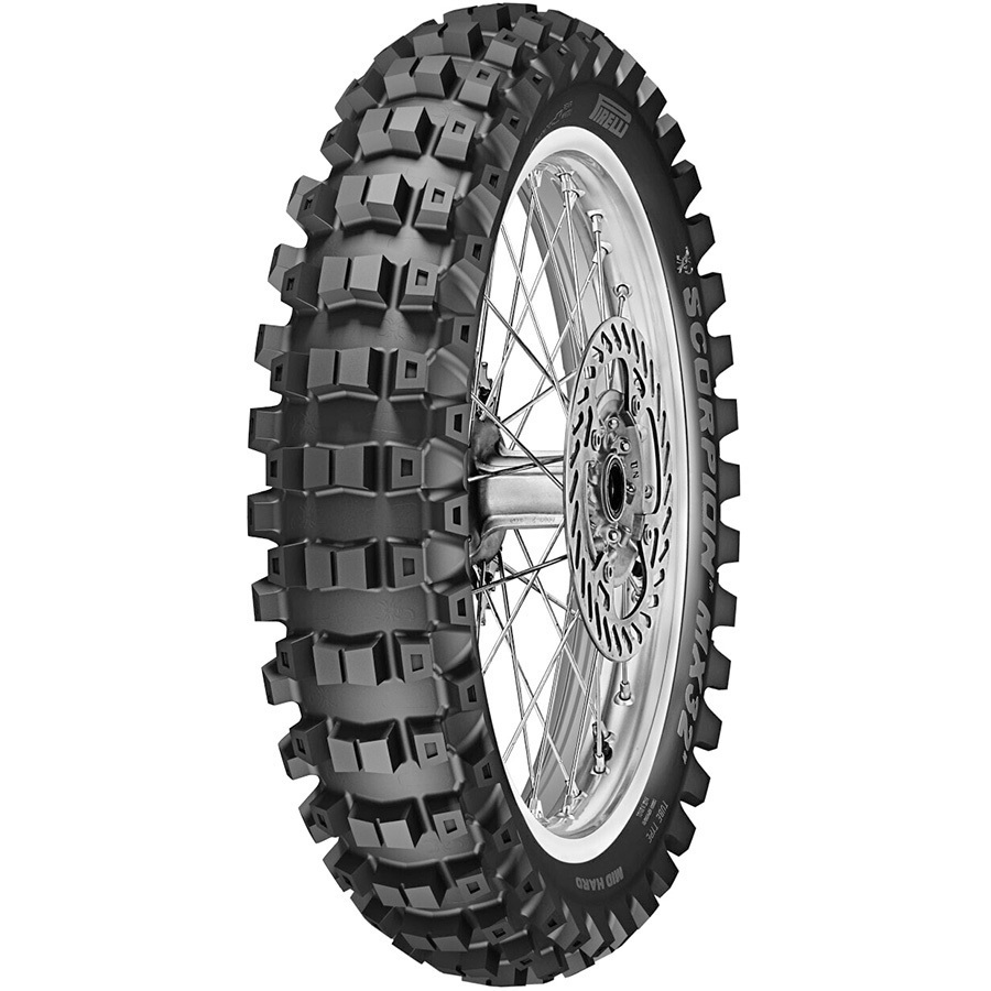 Pirelli Scorpion MX32 Mid Hard 110/90 -19 62M TT Rear NHS 2023