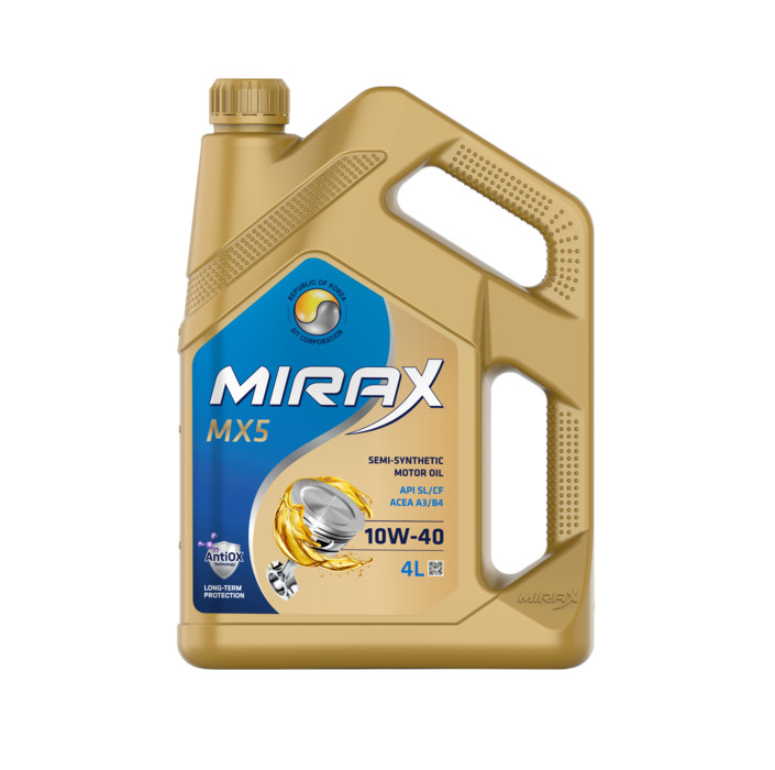 MIRAX MX5 SAE 10W-40 API SL/CF, ACEA A3/B4 4л