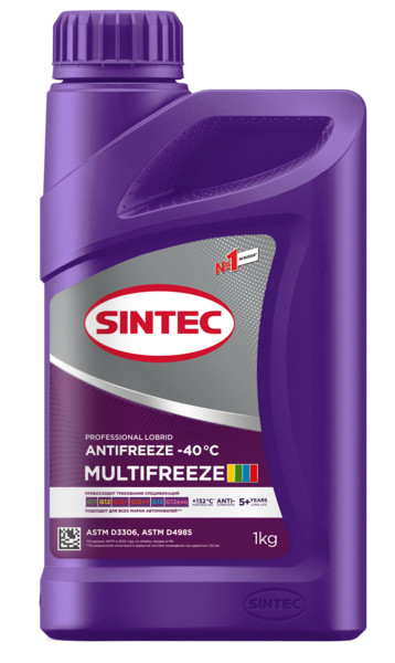 Антифриз Sintec MULTIFREEZE G12 violet -40 1кг