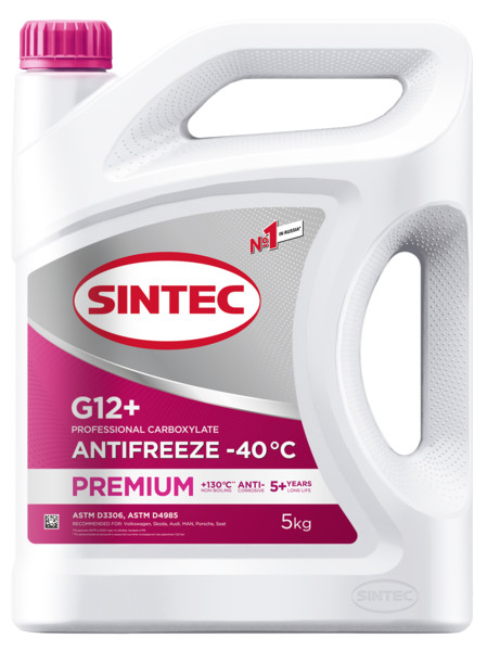 Антифриз Sintec PREMIUM G12 + pink -40 5кг