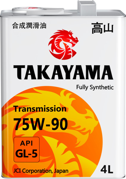 TAKAYAMA Transmission 75W-90 API GL-5 4л металл