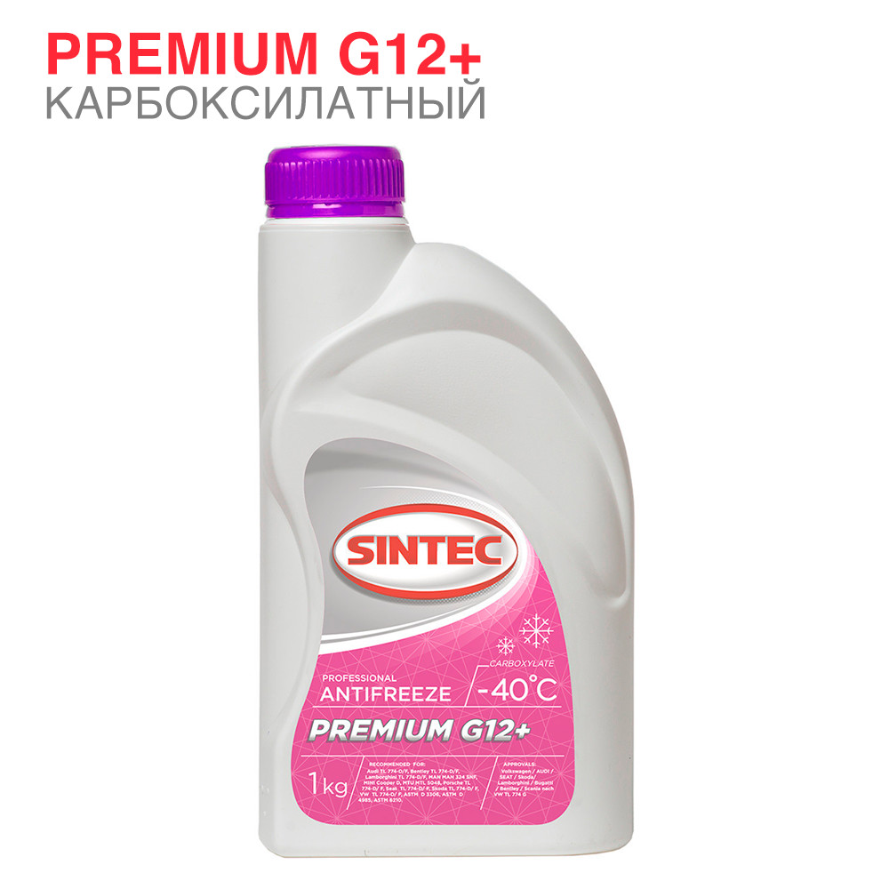 Антифриз Sintec PREMIUM G12 + pink -40 1кг