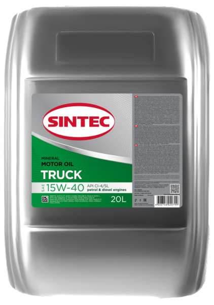 Sintec TRUCK SAE 15W-40 API CI-4/SL 20л