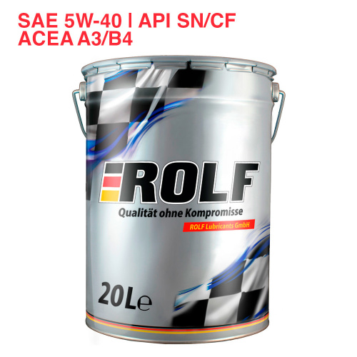 ROLF GT SAE 5W-40 API SN/CF ACEA A3/B4 20л