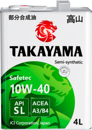 TAKAYAMA Safatec SAE 10W-40 API SL ACEA A3/B4 4л