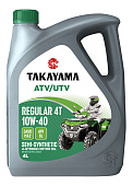 TAKAYAMA Mototec ATV/UTV Regular 4T SAE 10W-40 API SL JASO MA2 4л пластик