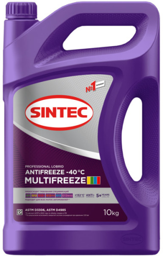 Антифриз Sintec MULTIFREEZE G12 violet -40 10 кг