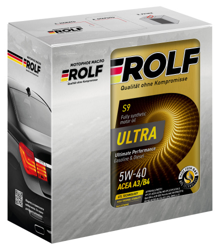 ROLF Ultra S9 5W-40 A3/B4 SP 4л металл Акция 4 + 1