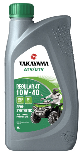 TAKAYAMA Mototec ATV/UTV Regular 4T SAE 10W-40 API SL JASO MA2 1л пластик