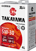 TAKAYAMA SAE 5W-30 API SN ILSAC GF-5 4л*(Дефект упаковки)