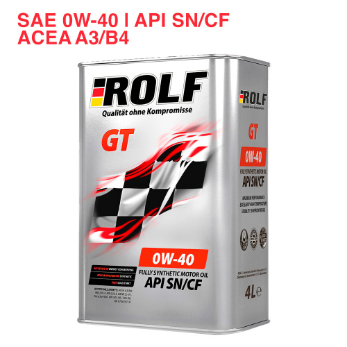 ROLF GT SAE 0W-40 API SN/CF ACEA A3/B4 1л