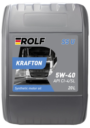 ROLF KRAFTON S5 U 5W-40 API CI-4/SL ACEA E7 20л пластик