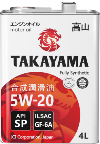 TAKAYAMA SAE 5W-20 API SP ILSAC GF-6 4л