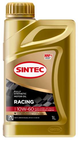 Sintec Racing 10W-60 A3/B4 SN/CF 1л