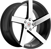 VISSOL V-080R 8.5x19/5x112 ET45 D66.6 BLACK-WITH-MACHINED-FACE